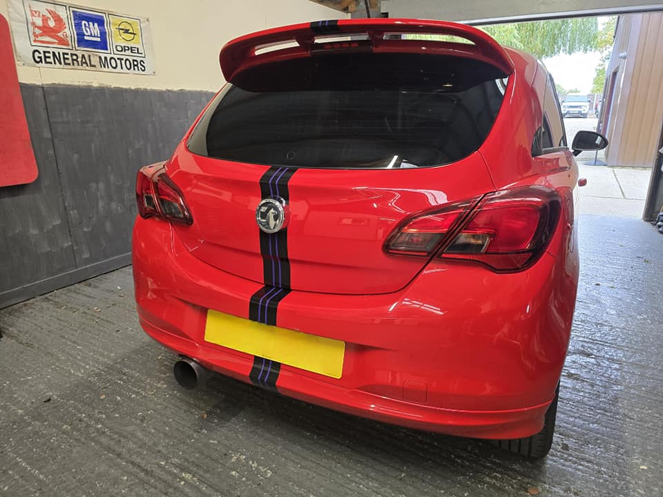 Corsa E back Corsa E rear view